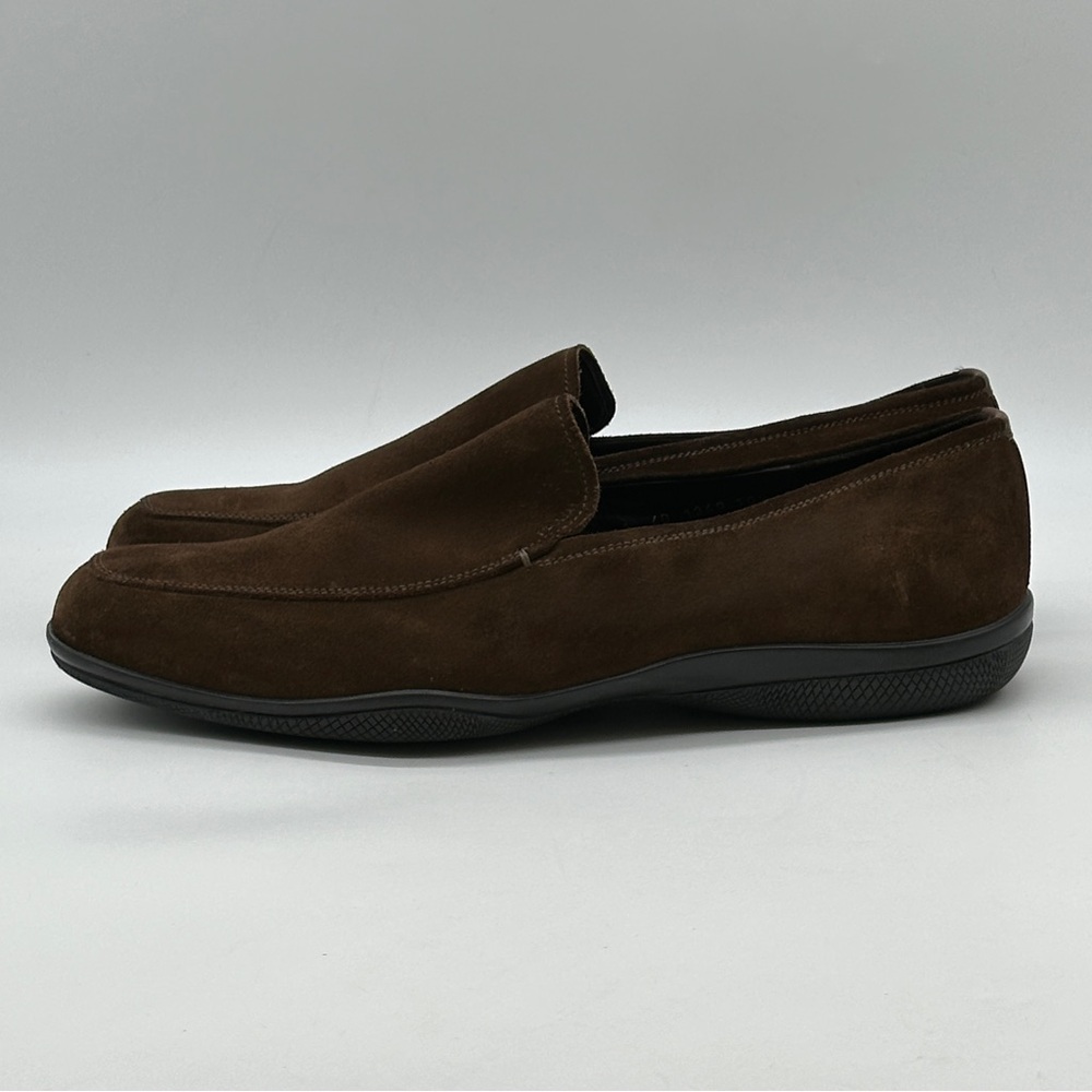 Prada Brown Suede Loafers. Size 10.5 - Picture 5 of 10